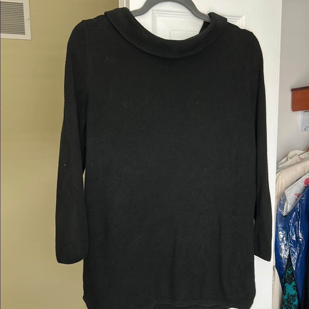 Talbots Black Cowl Neck Sweater